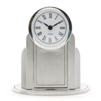 Atlantica Clock. Satin finish. Made from Pewter. Made in Fredericton NB New Brunswick Canada