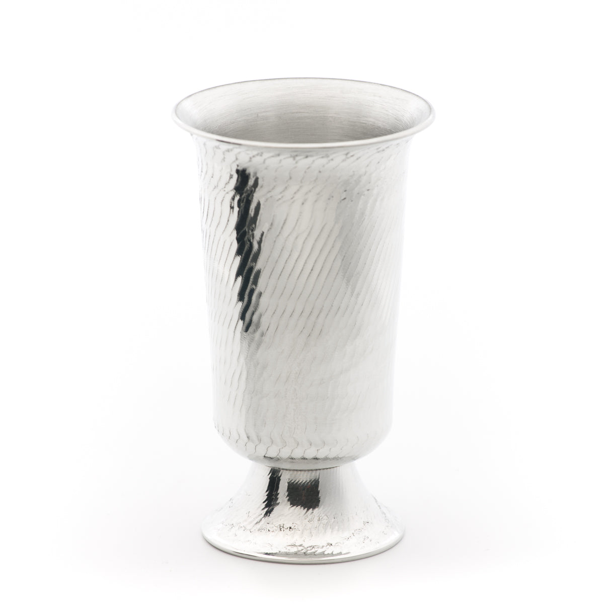 Child's Juice Goblet. Fancy finish. Made from Pewter. Made in Fredericton NB New Brunswick Canada