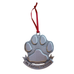 Paw Print Memorial Ornament - Cat