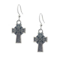 Celtic Cross of Hampton Earring. Celtic. Irish. Made from Pewter. Made in Fredericton NB New Brunswick Canada