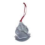 Paw Print Memorial Ornament - Dog