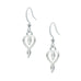 Embracing Heart Earring. Made from Pewter. Made in Fredericton NB New Brunswick Canada