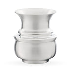 Small Freespun Vase. Satin finish variation. Made from Pewter. Made in Fredericton NB New Brunswick Canada