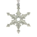 Flurry Christmas Tree ornament. Let it Snow series. Made from Pewter. Silver ribbon. Made in Fredericton NB New Brunswick Canada