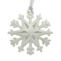 Fluffy Christmas Tree ornament. Let it Snow series. Made from Pewter. Silver ribbon. Made in Fredericton NB New Brunswick Canada