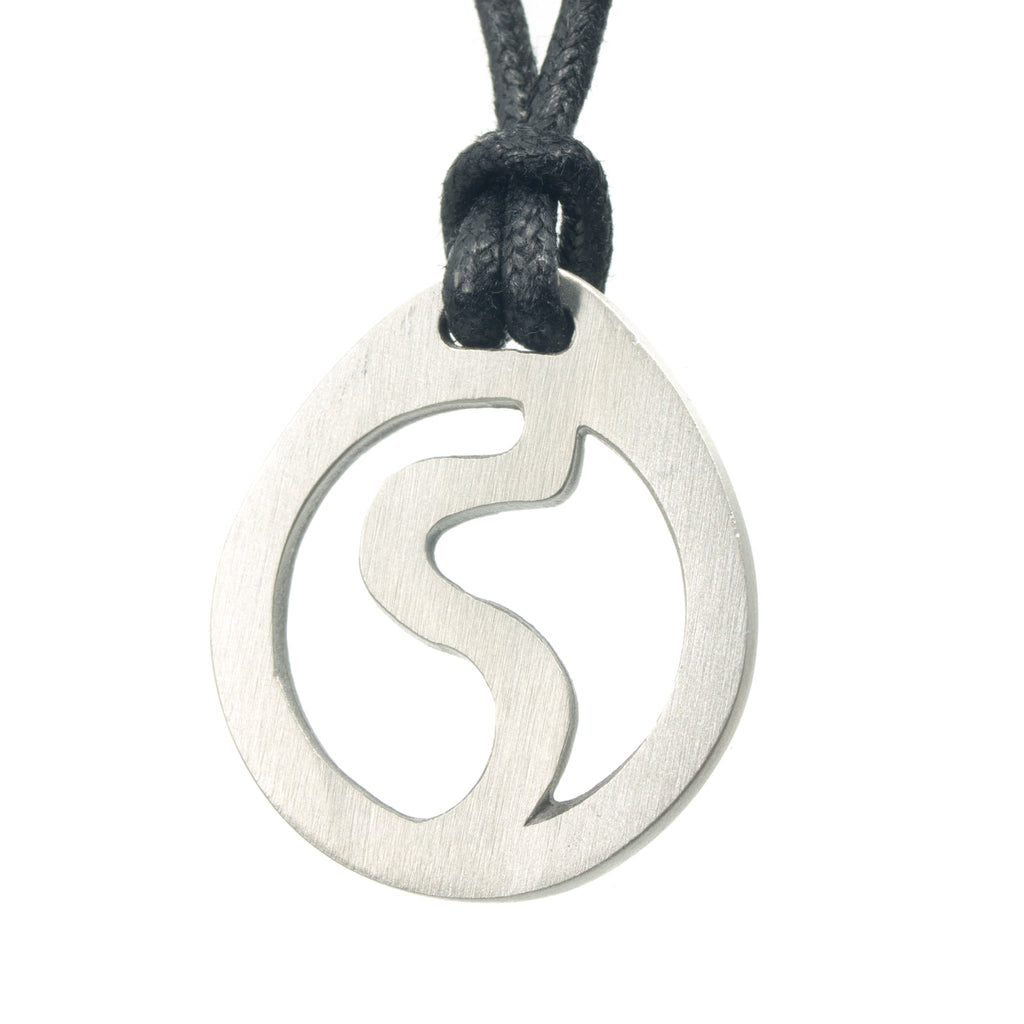 Leo Zodiac Pendant. Made from Pewter. Black cord. Necklace. Made in Fredericton NB New Brunswick Canada