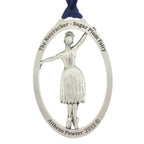 The Nutcracker. Sugar Plum Fairy. Ballet. Dance. Annual Series. 2012. Christmas Tree ornament. Made from Pewter. Blue ribbon. Made in Fredericton NB New Brunswick Canada