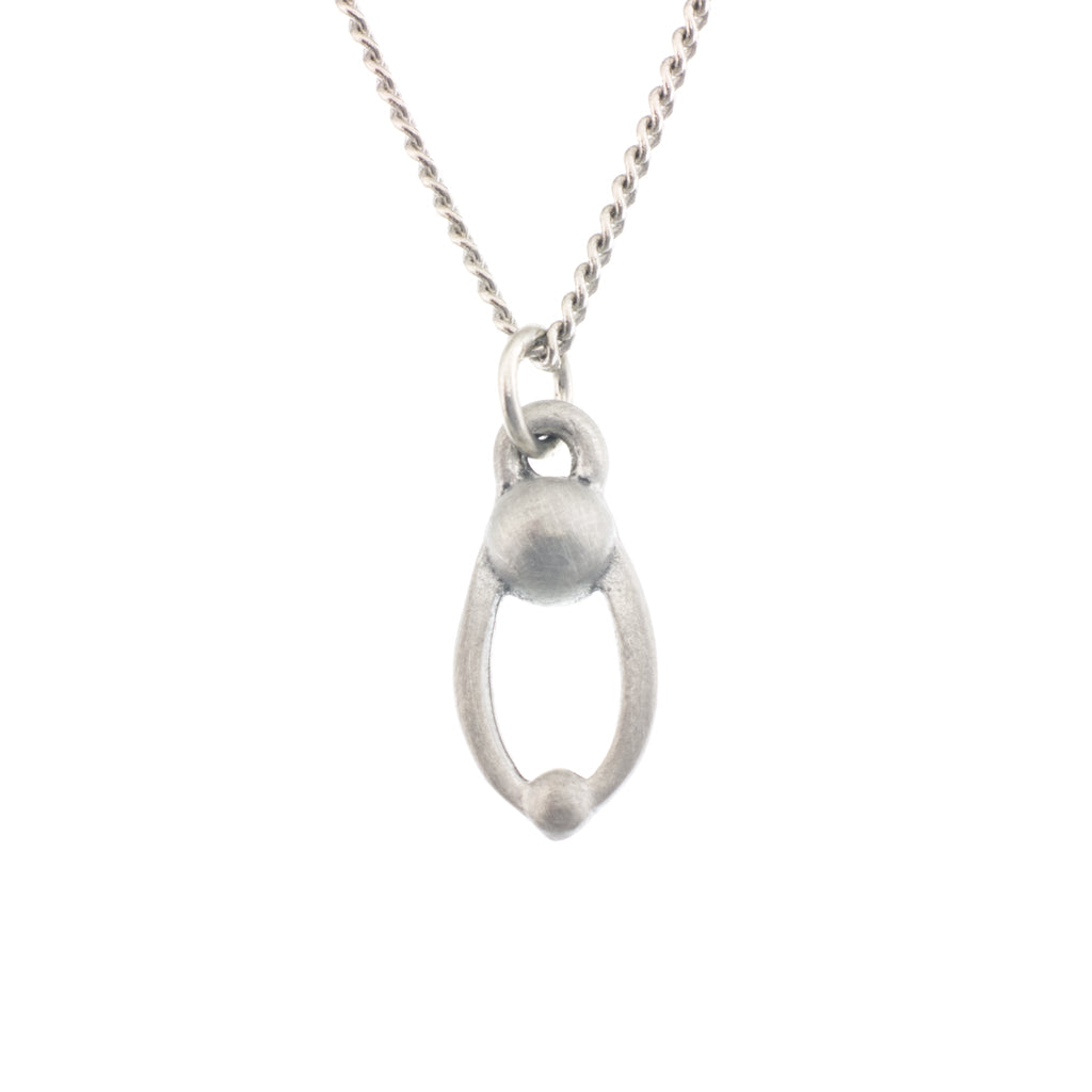 Parent and Child Pendant. Satin finish. Made from Pewter. Necklace. Made in Fredericton NB New Brunswick Canada