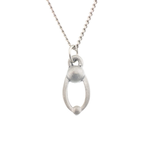 Parent and Child Pendant. Satin finish. Made from Pewter. Necklace. Made in Fredericton NB New Brunswick Canada