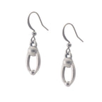 Parent and Child Earring. Satin finish. Made from Pewter. Made in Fredericton NB New Brunswick Canada