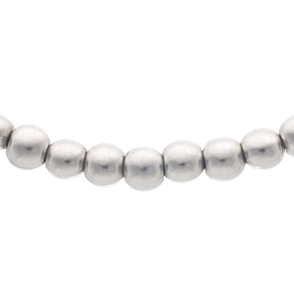 Pewter Pearl Neckwear. Full string. Made from Pewter. Made in Fredericton NB New Brunswick Canada