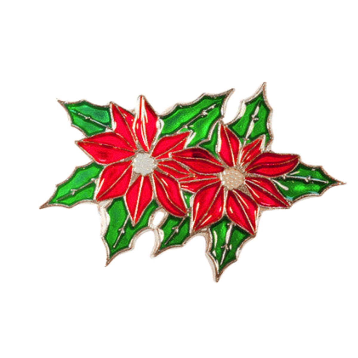 Poinsettia Brooch