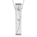Rose Pillar Pendant. Enamel. Reversable. Made from Pewter. Necklace. Made in Fredericton NB New Brunswick Canada