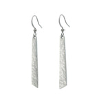 Single Drop Earrings. Made from Pewter. Made in Fredericton NB New Brunswick Canada