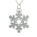 Snowflake Pendant. Polish finish. Made from Pewter. Necklace. Made in Fredericton NB New Brunswick Canada