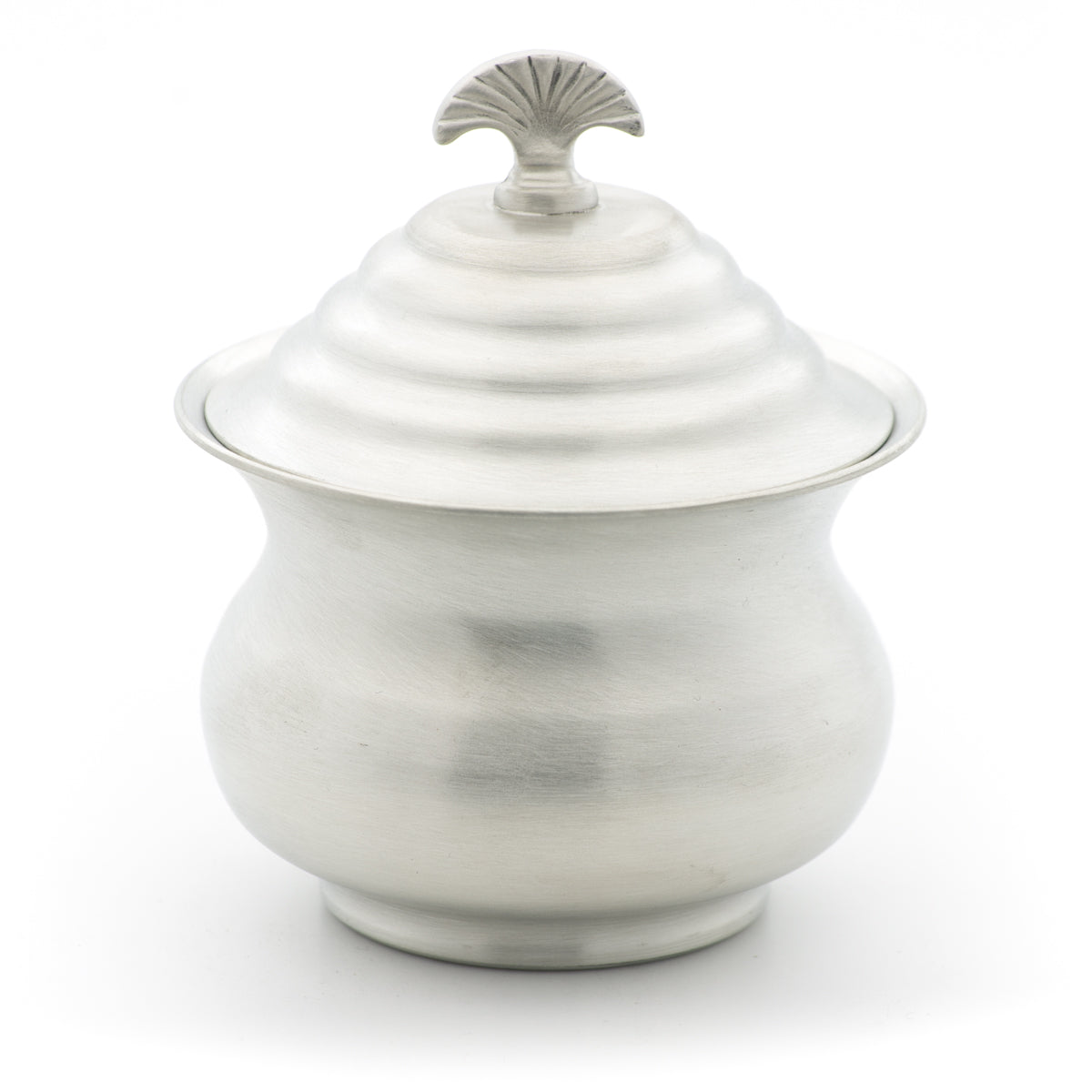 Sugar Bowl. Satin finish. Made from Pewter. Made in Fredericton NB New Brunswick Canada