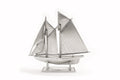 pewter bluenose miniature with stand