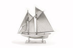 pewter bluenose miniature with stand