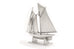 pewter bluenose miniature with stand