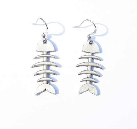 Fish Bone Earrings