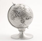 pewter globe miniature figurine