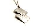 Hammered Square Pewter Pendant