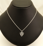 Small Motherhood Celtic Heart Design Pewter Pendant