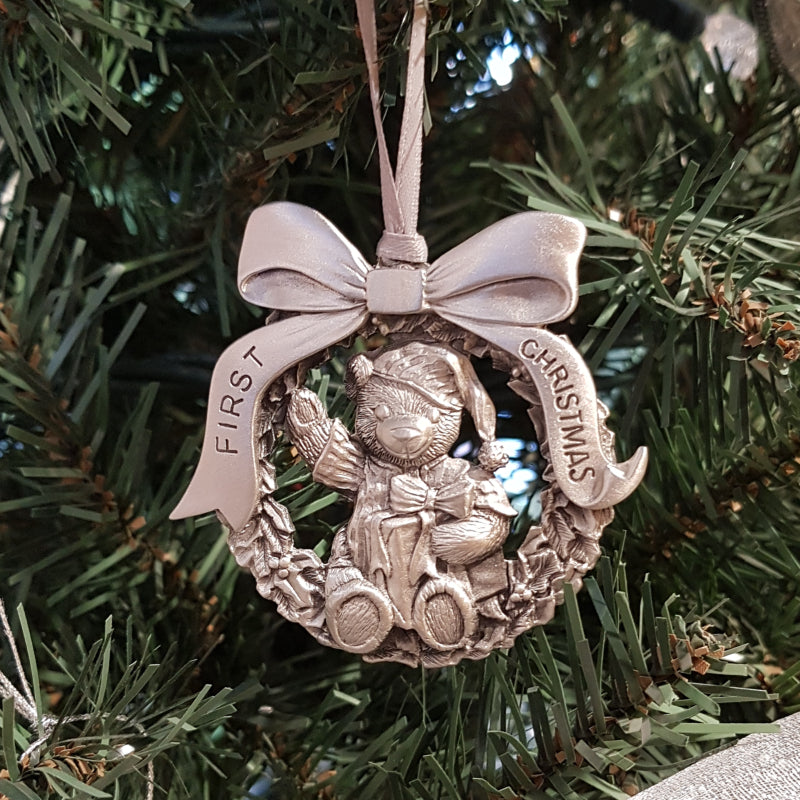 Baby's First Christmas Ornament – Aitkens Pewter