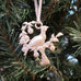 pewter partridge ornament on christmas tree