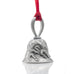 Ten Lords A-Leaping Christmas Bell. Made from Pewter. Red Ribbon. Made in Fredericton New Brunswick NB.