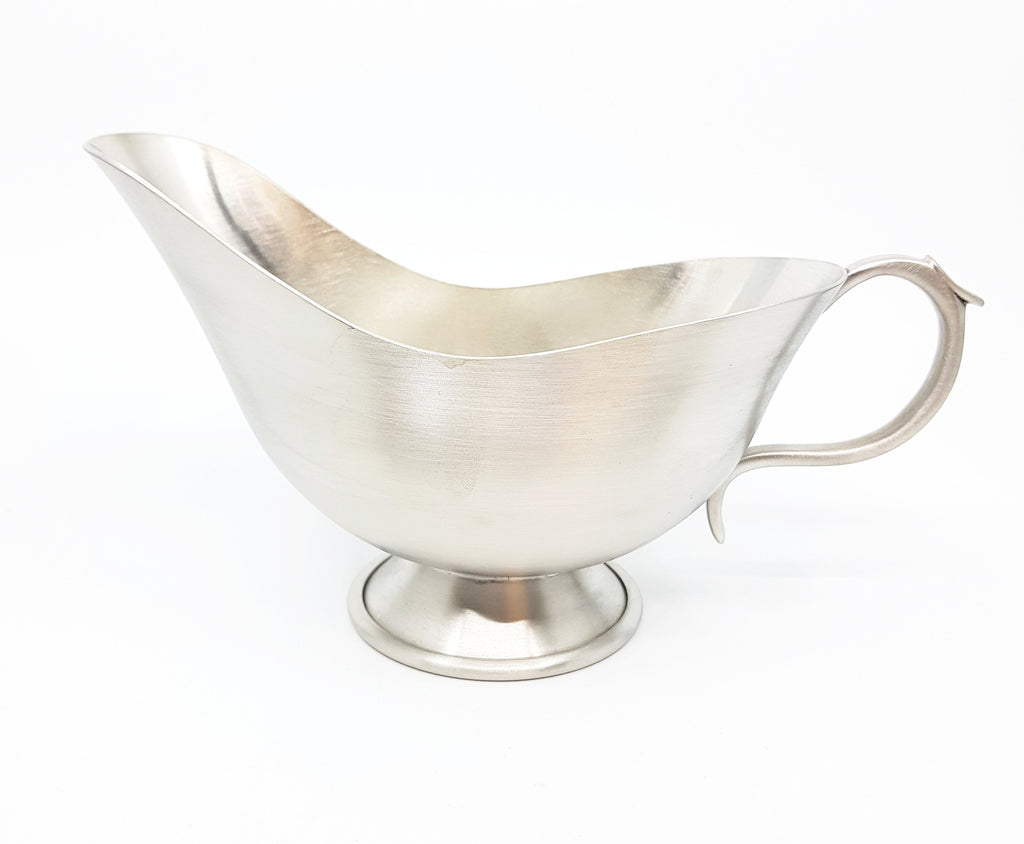 Gravy Boat. Satin Finish. Made from Pewter. Made in Fredericton NB New Brunswick Canada