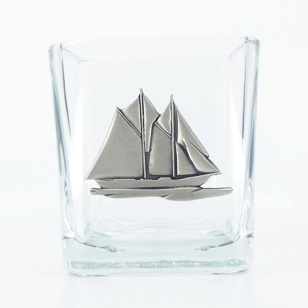 Bluenose Crest Glass Votive