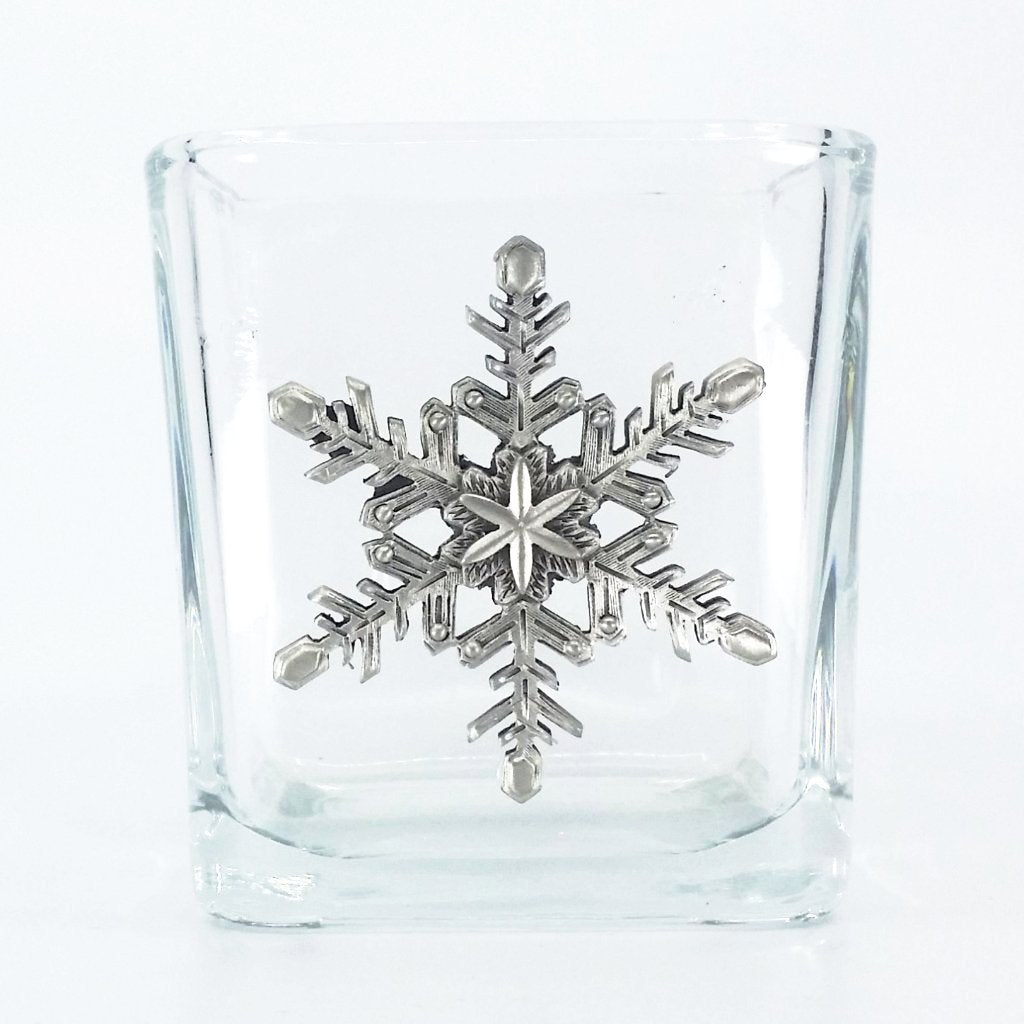 Winter Frost Glass Votive