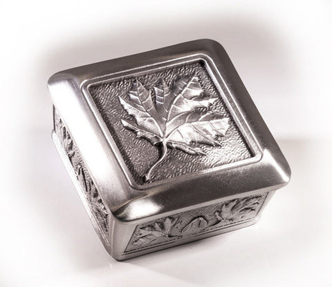  Canadiana Pewter Memory Box