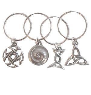 Celtic Knots Pewter Wine Glass Markers 