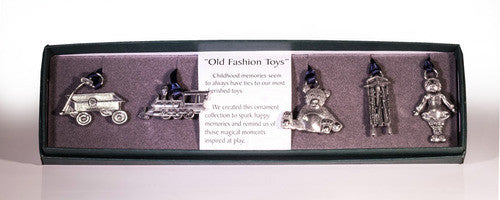 Old Fashion Toy Collection pewter Ornaments 