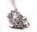 Santa's Sleigh Pewter Ornament