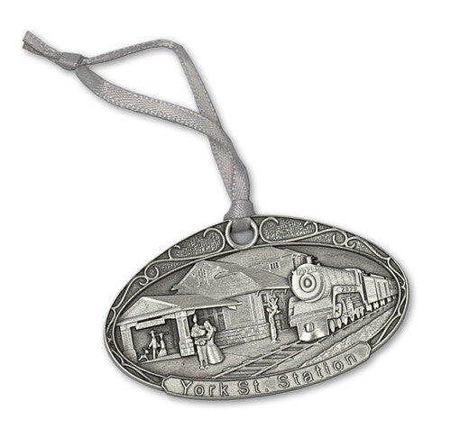 Fredericton Train Station- Pewter Ornament - Site Specific