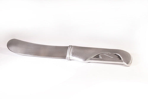 Turning Leaf Pewter Spreader Knife 