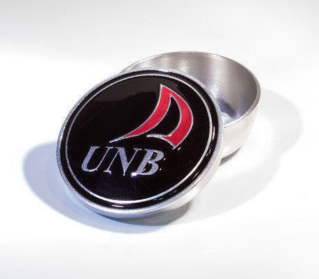 Black and Red UNB Enamelled Pewter Memory Box - 