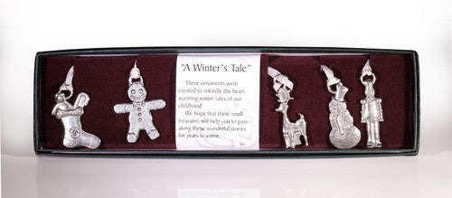 Winters Tale Collection Pewter Ornaments 