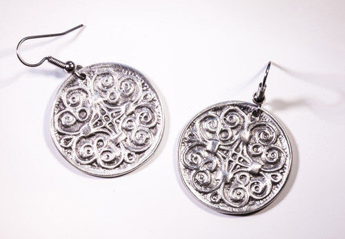 York Celtic Pewter Earrings
