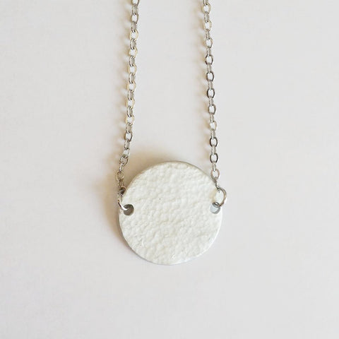 Hammered Pewter Pendant