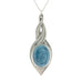 light blue pewter allure pendant pewter jewelry