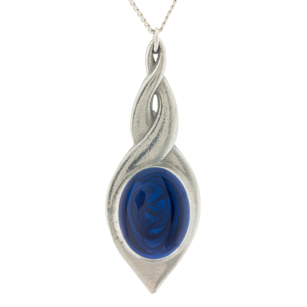 blue pewter allure pendant pewter jewelry