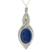 blue pewter allure pendant pewter jewelry