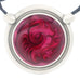 Inspiration Pendant. Red Enamel. Necklace. Black Cord. Made from Pewter.  Made in Fredericton NB New Brunswick Canada