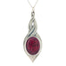red pewter allure pendant pewter jewelry