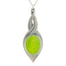 lime green pewter allure pendant pewter jewelry