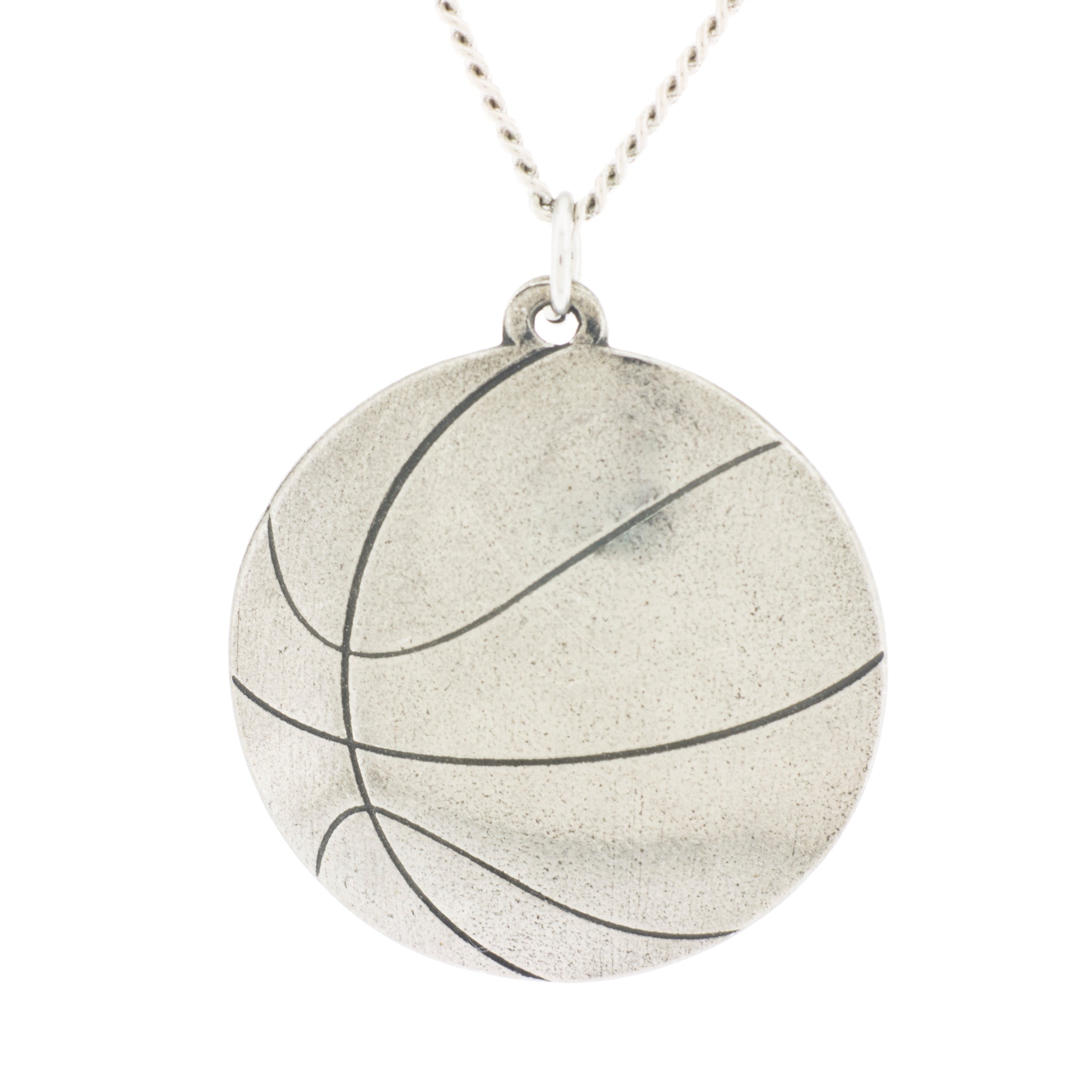 Basketball Pendant Aitkens Pewter